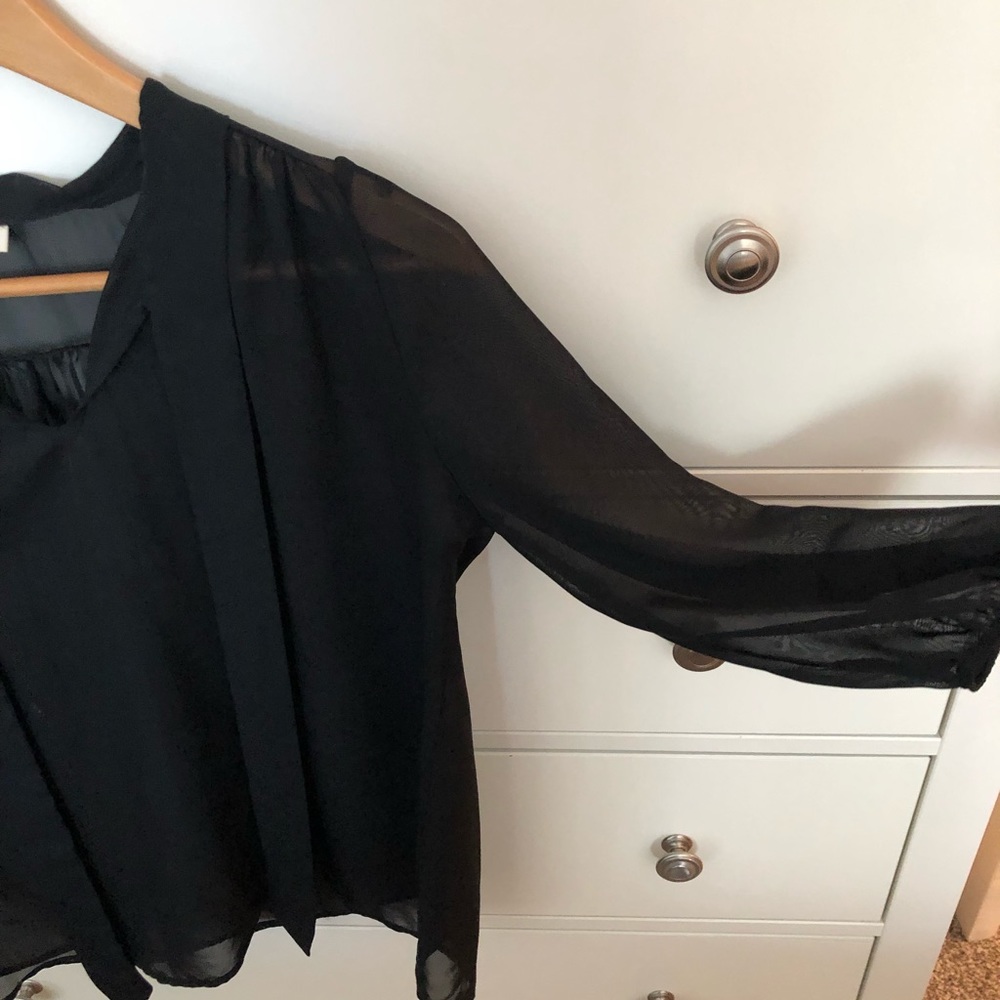 April sheer illusion blouse - Picture 2 of 2